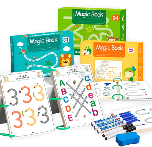Caderno de Traço e Desenho Infantil - MagicBook